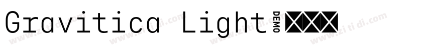 Gravitica Light字体转换